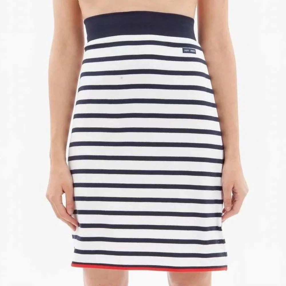 $99 NWOT XS St James Atelier & Other Stories	striped blue white red cotton skirt